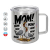 Double-walled stainless steel mug 300ml with temperature-retaining lid
