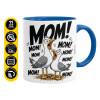 Mug colored blue, ceramic, 330ml