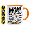 Mug colored orange, ceramic, 330ml