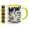 Mug colored yellow, ceramic, 330ml