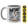 Mug colored grey, ceramic, 330ml