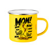 Yellow Enamel Metallic Cup 360ml