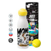 Tennis ball Metal mug thermos White, double wall, 550ml