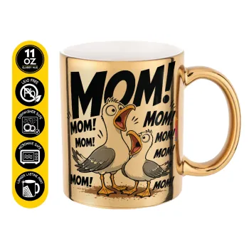 Mom! Το Κάλεσμα των Γλάρων, Mug ceramic, gold mirror, 330ml