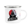 Metallic enamel cup white 360ml