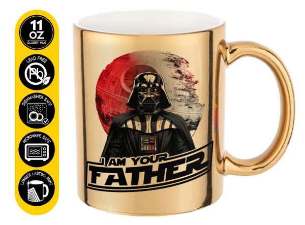 Star Wars — Mug ceramic, gold mirror, 330ml