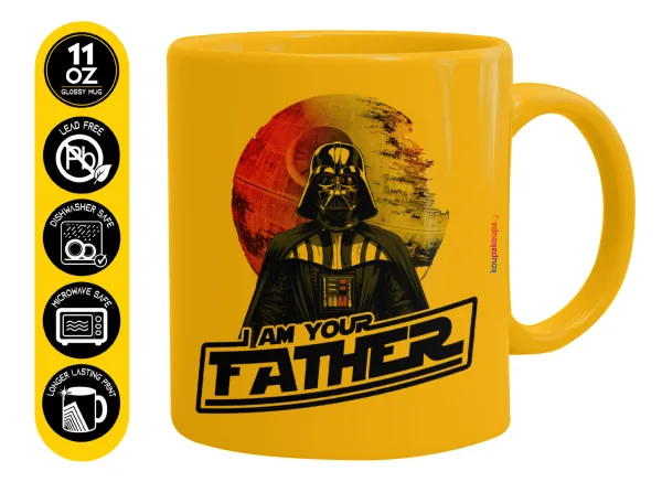 Star Wars — Ceramic coffee mug yellow, 330ml