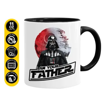 Star Wars, I Am Your Father, Mug colored black, ceramic, 330ml