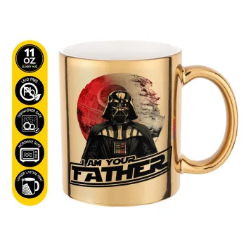 Star Wars, I Am Your Father, Mug ceramic, gold mirror, 330ml
