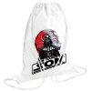 Backpack pouch GYMBAG white (28x40cm)