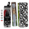 Πασχαλινή Λαμπάδα με Travel Tumbler θερμό (600ml, BPA free) & κερί αρωματικό πλακέ (30cm) (ΓΚΡΙ)