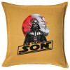Sofa cushion YELLOW 50x50cm includes filling