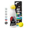 Tennis ball Metal mug thermos White, double wall, 550ml