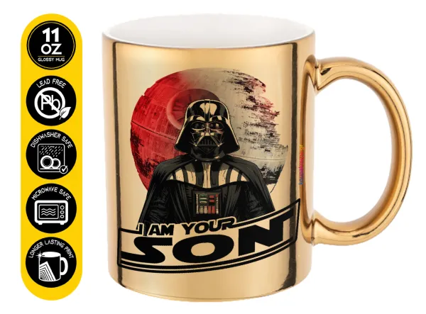 Star Wars — Mug ceramic, gold mirror, 330ml