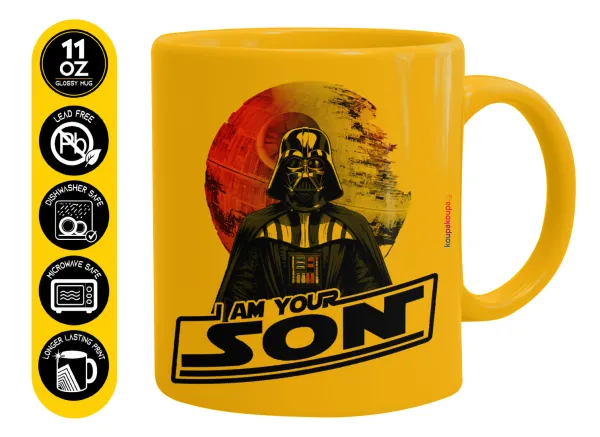 Star Wars — Ceramic coffee mug yellow, 330ml