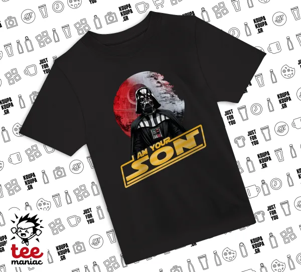 Star Wars — ΜΑΥΡΟ Άνετο παιδικό T-Shirt από 100% βαμβάκι, για κάθε μέρα. Vegan & OEKO-TEX πιστοποιημένο.
