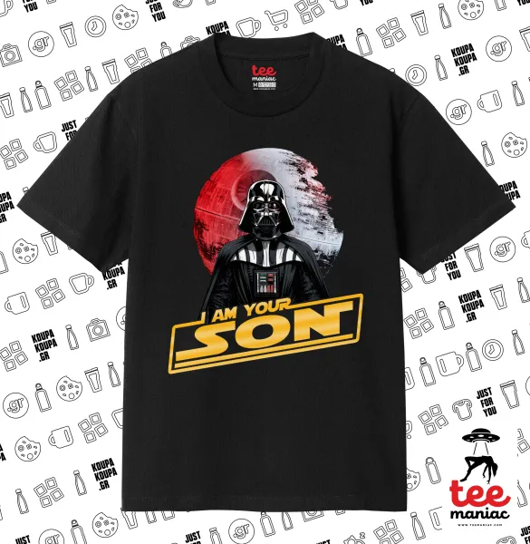 Star Wars — ΜΑΥΡΟ Κλασικό T-Shirt, διπλής ραφής, χωρίς πλευρικές ραφές από 100% βαμβάκι. Vegan & OEKO-TEX πιστοποιημένο.