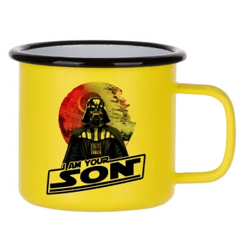 Star Wars, I Am Your Son, Metallic enamel MATT Yellow cup 360ml