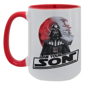 Star Wars, I Am Your Son, Κούπα Mega 15oz, κεραμική Κόκκινη, 450ml
