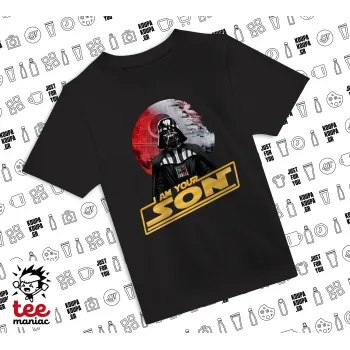 Star Wars, I Am Your Son, BLACK childrens T-Shirt made of 100% cotton, for every day. Vegan & OEKO-TEX certified.