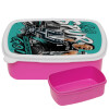 ΡΟΖ παιδικό δοχείο φαγητού (lunchbox) πλαστικό (BPA-FREE) Lunch Βox M18 x Π13 x Υ6cm