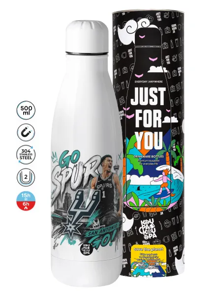 Victor Wembanyama Basketball — Metal mug thermos (Stainless steel), 500ml