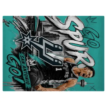 Victor Wembanyama Basketball, Επιφάνεια κοπής γυάλινη (38x28cm)