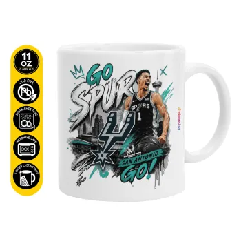 Victor Wembanyama Basketball, Κούπα, κεραμική, 330ml