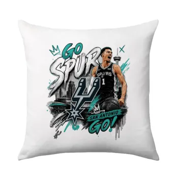 Victor Wembanyama Basketball, Μαξιλάρι καναπέ 40x40cm περιέχεται το  γέμισμα