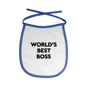World's best boss, Σαλιάρα μωρού αλέκιαστη με κορδόνι Μπλε