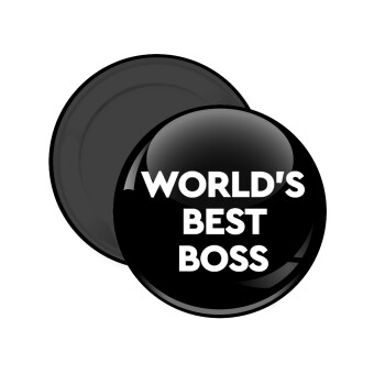 World's best boss, Μαγνητάκι ψυγείου στρογγυλό διάστασης 5cm