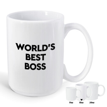 World's best boss, Κούπα Mega, κεραμική, 450ml