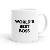 World's best boss, Κούπα, κεραμική, 330ml (1 τεμάχιο)