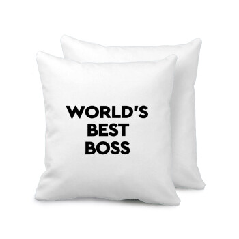 World's best boss, Μαξιλάρι καναπέ 40x40cm περιέχεται το  γέμισμα