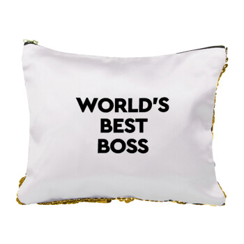 World's best boss, Τσαντάκι νεσεσέρ με πούλιες (Sequin) Χρυσό