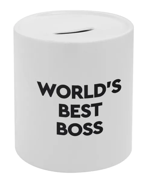 World's best boss — Κουμπαράς πορσελάνης με τάπα