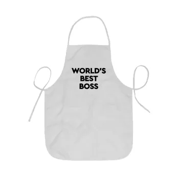 World's best boss, Ποδιά Σεφ ολόσωμη κοντή  Παιδική (44x62cm)