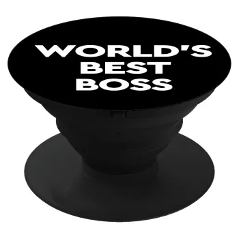 World's best boss, Phone Holders Stand  Μαύρο Βάση Στήριξης Κινητού στο Χέρι