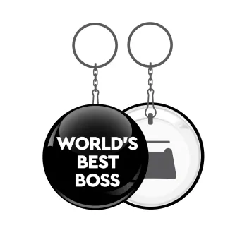 World's best boss, Μπρελόκ μεταλλικό 5cm με ανοιχτήρι