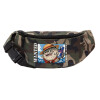 Unisex waist bag (banana) in Jungle camouflage color with 2 pockets