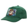 Children's Baseball Cap, 100% Cotton Drill, GREEN (COTTON, CHILDREN'S, ONE SIZE)
