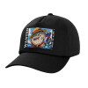 Adult Baseball Cap, 100% Cotton, Black (COTTON, ADULT, UNISEX, ONE SIZE)