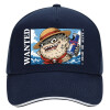 DRILL Adult Ultimate Hat BLUE/WHITE, (100% COTTON, ADULT, UNISEX, ONE SIZE)
