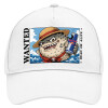 Adult Baseball Cap, Drill, White (100% COTTON, ADULT, UNISEX, ONE SIZE)