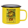 Metallic enamel MATT Yellow cup 360ml
