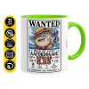 Mug colored light green, ceramic, 330ml