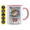 Mug colored pink, ceramic, 330ml