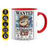 Mug colored red, ceramic, 330ml