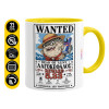 Mug colored yellow, ceramic, 330ml