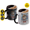 Color changing magic Mug, ceramic, 330ml when adding hot liquid inside, the black colour desappears (1 pcs)